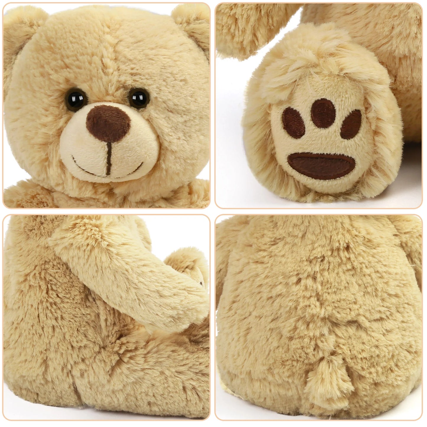 NONECN Teddy Bear Plush Toy Stuffed Animal For Kids Baby Gifts