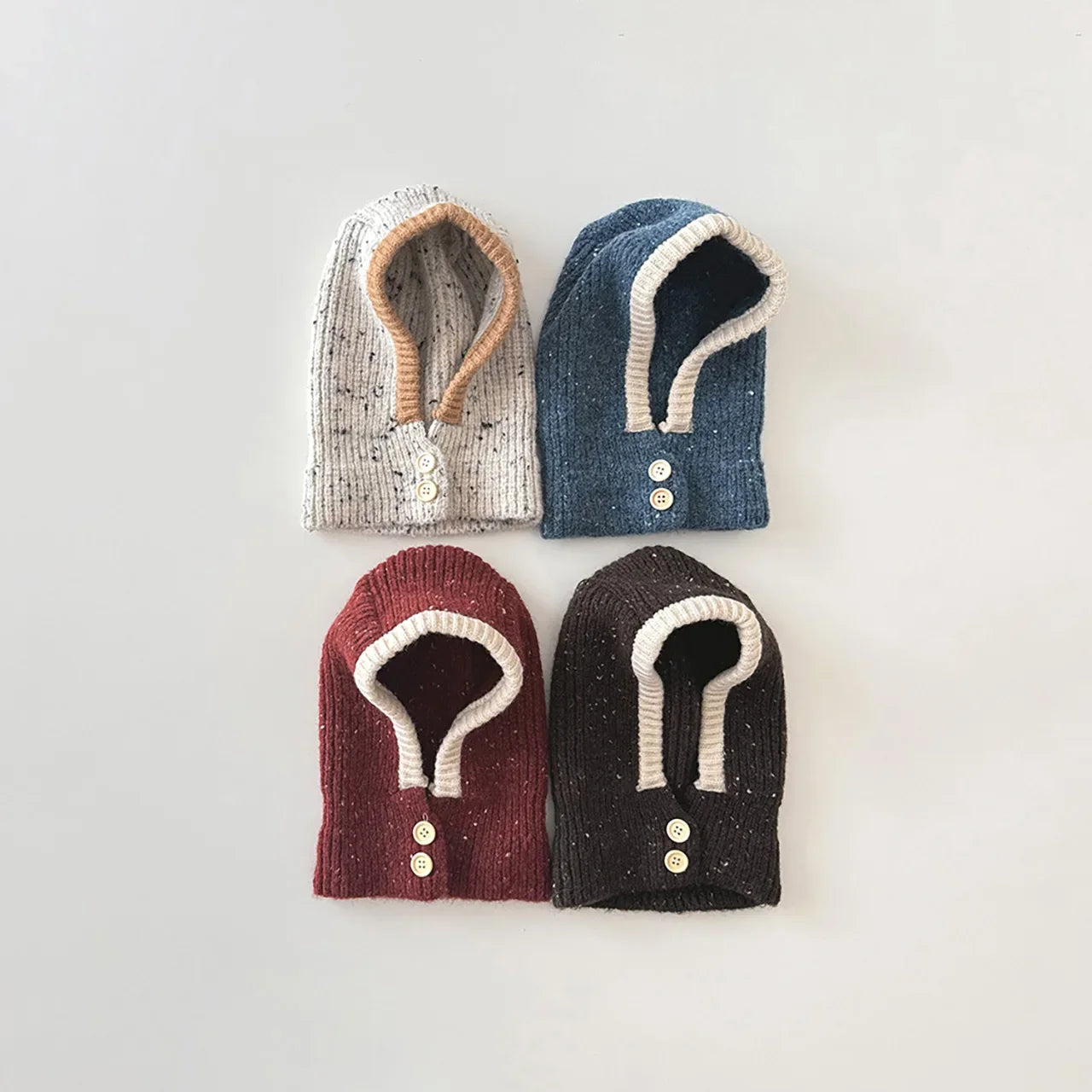 FAITOLAGICN Winter Kids Balaclava Hat ThermalInsulated Knitwear Windproof Scarf Beanie