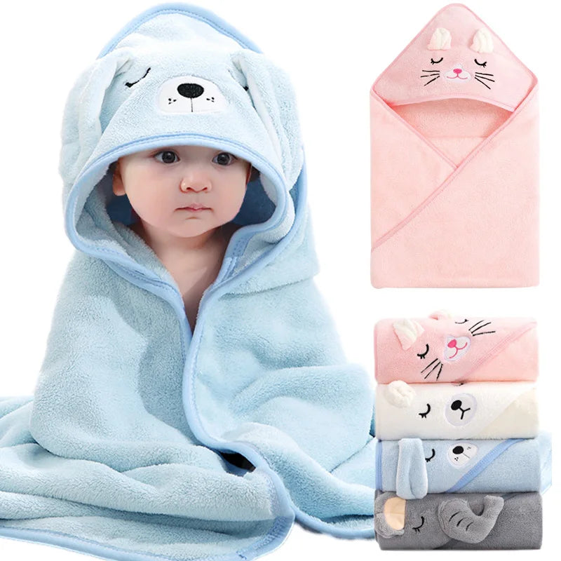 Guizhou Zhejiang Cartoon Animal Hooded Baby Bath Towel