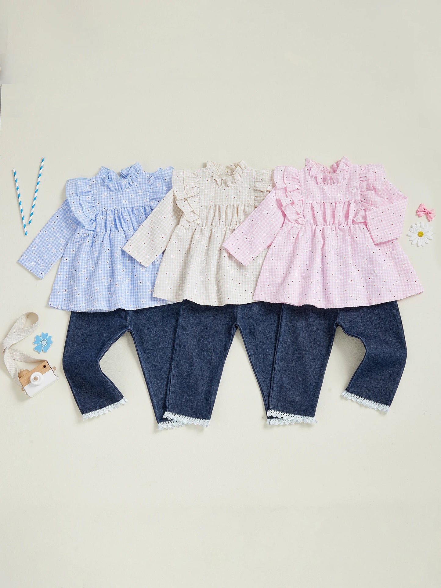 Guangdong Cute Toddler Winter Knit Sweater Fleece Set