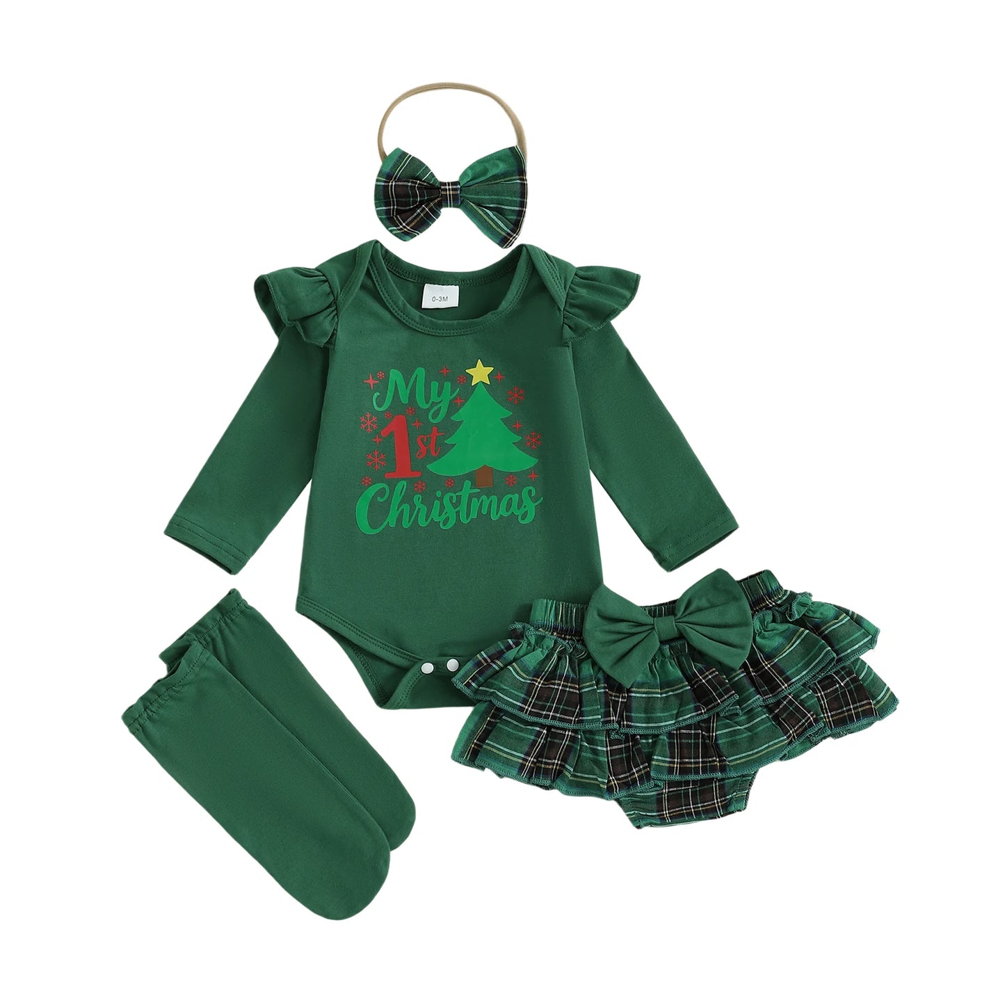 Toddler Girls Winter Outfit Set Dress Leggings Headband Boots