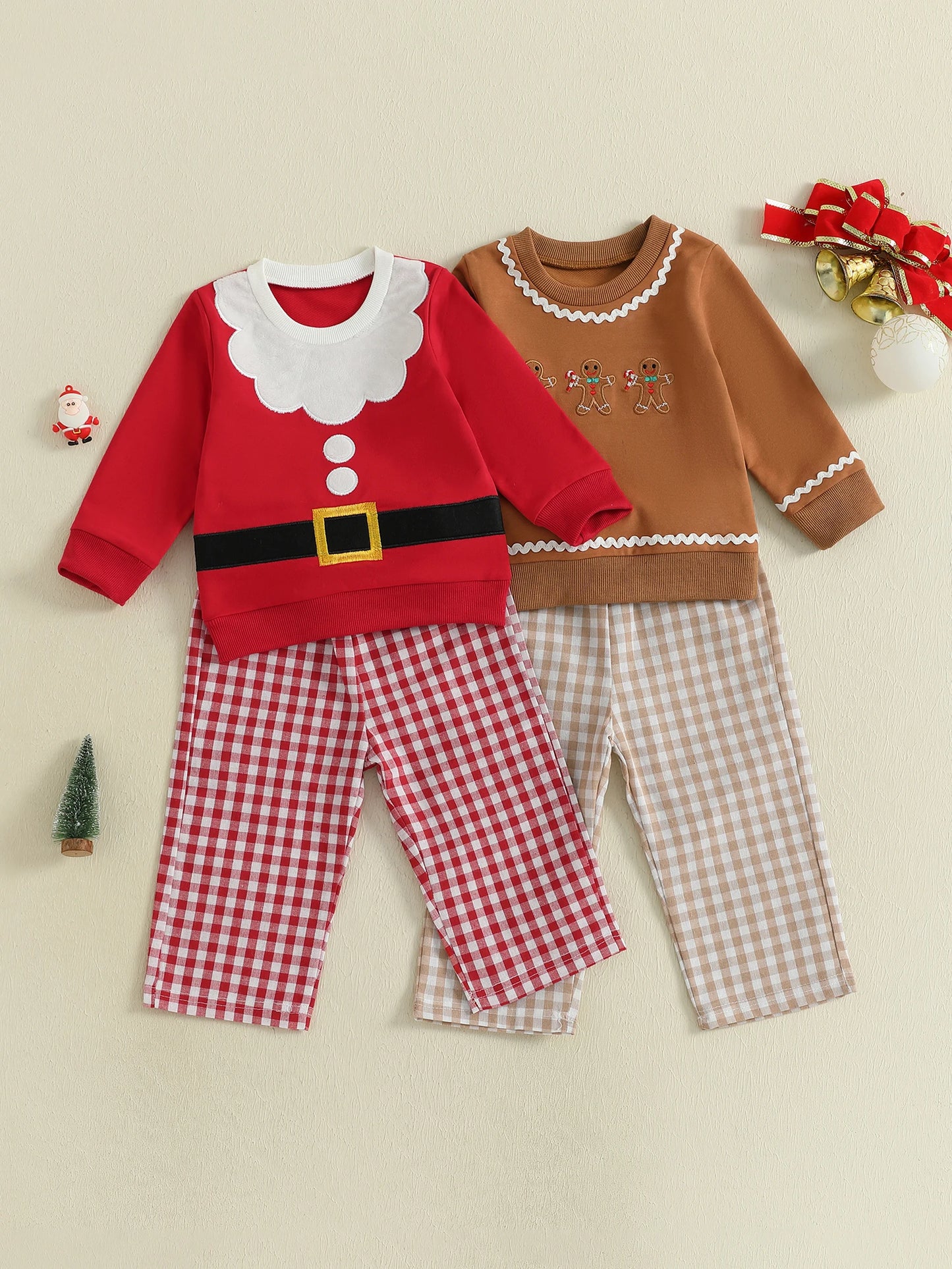 CN Guangdong Toddler Reindeer Snowman Sweater Denim Jeans