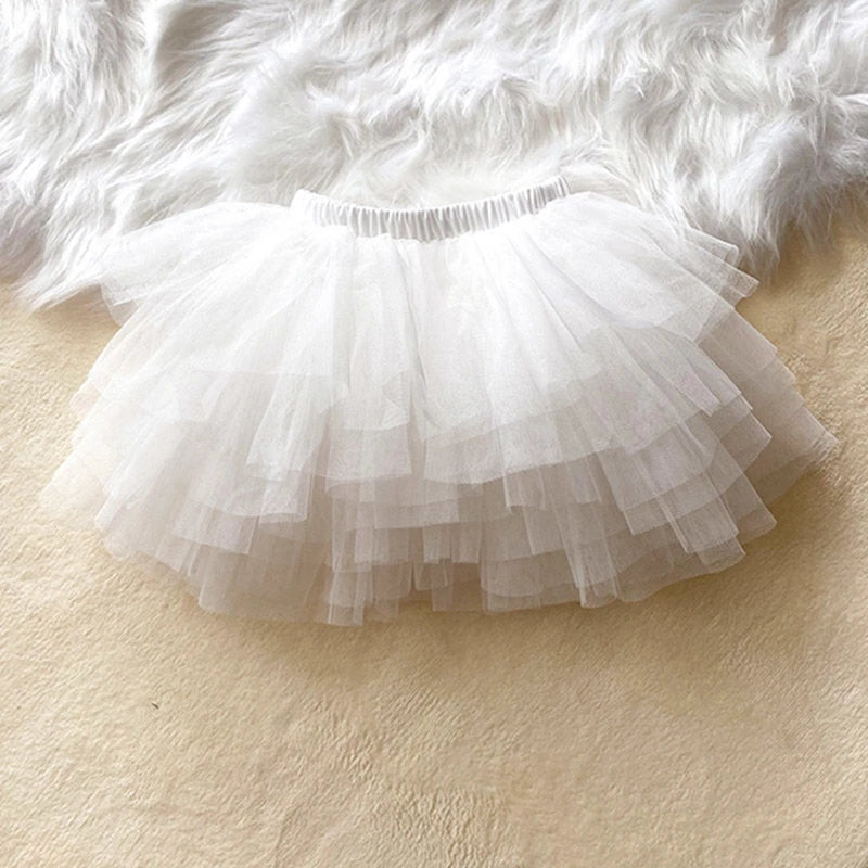 Zhejiang Baby Girls Tutu Fluffy Six Layers Princess Skirt