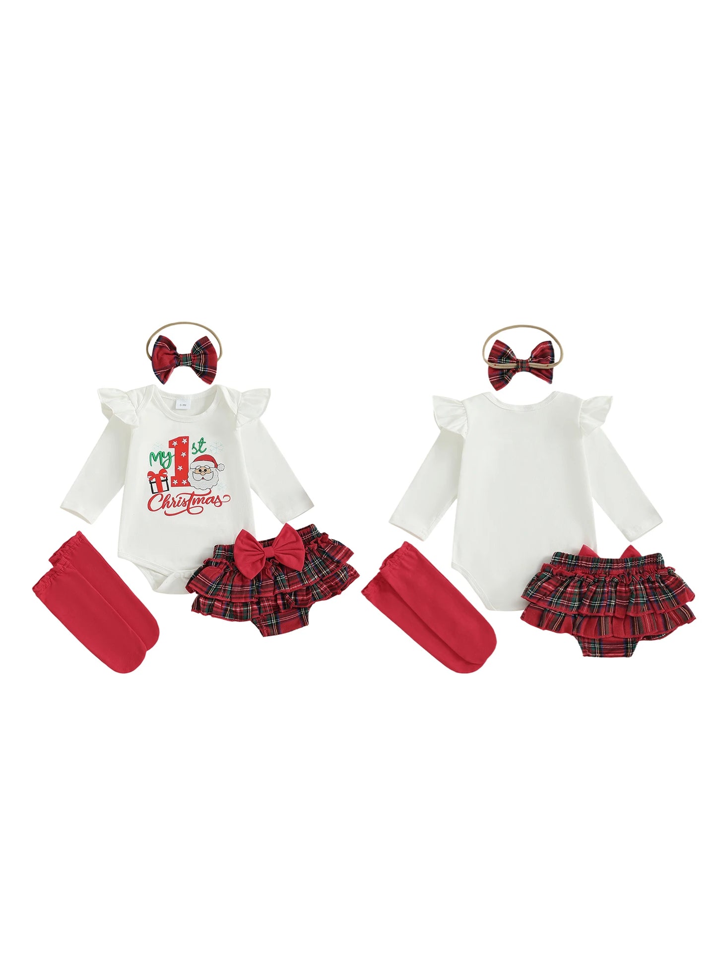 Toddler Girls Winter Outfit Set Dress Leggings Headband Boots