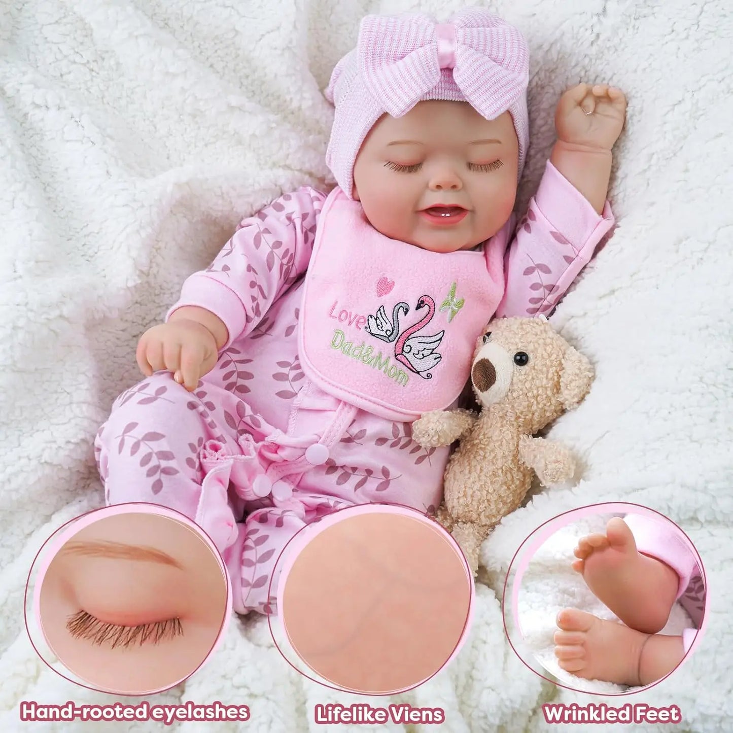 BabesideCN Realistic Reborn Baby Doll Gift Box For Kids