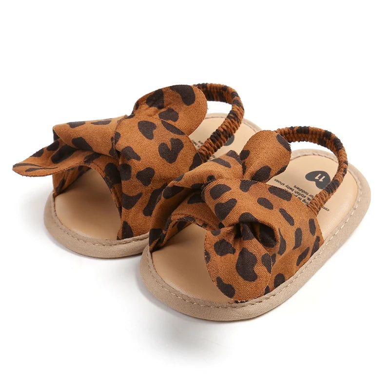 Adorable Bowknot Baby Sandals Non Slip Sole For First Walkers