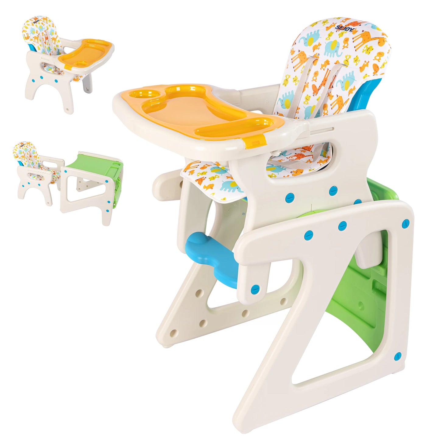 Sejoy Adjustable Baby High Chair for Infants and Toddlers