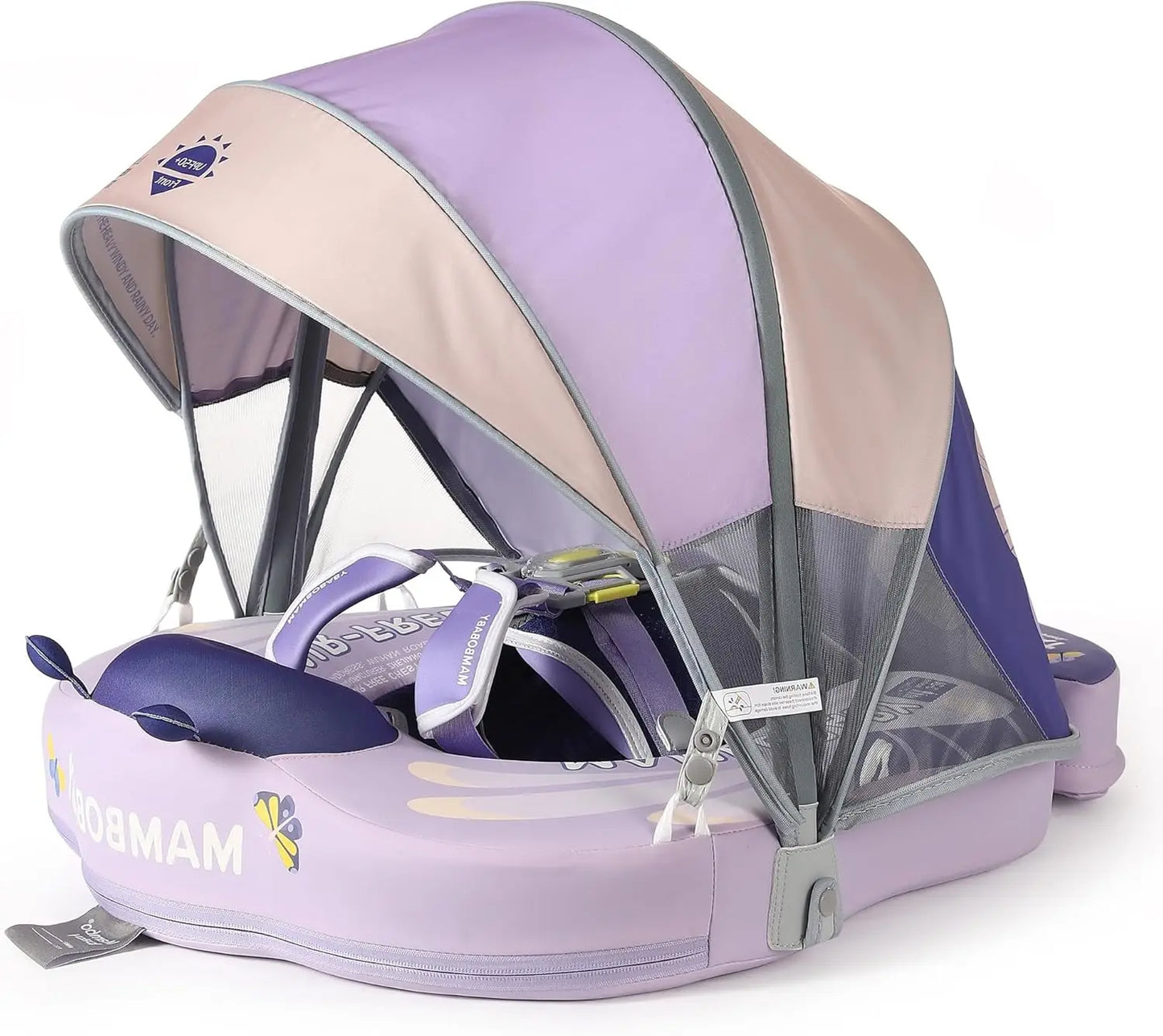 HECCEI Infant Swim Float With Canopy For 3-24 Months
