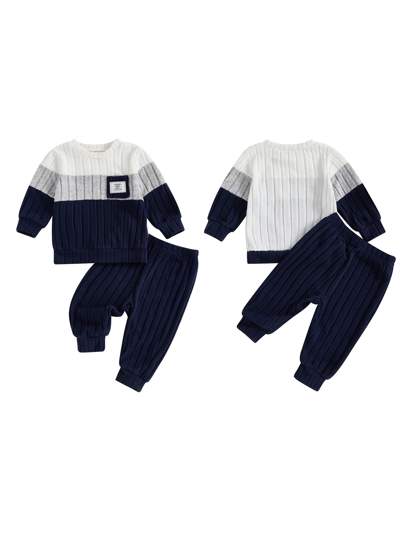 Guangdong Children Winter Microfleece Thermal Hooded Sweatshirt Jogger Two-Piece