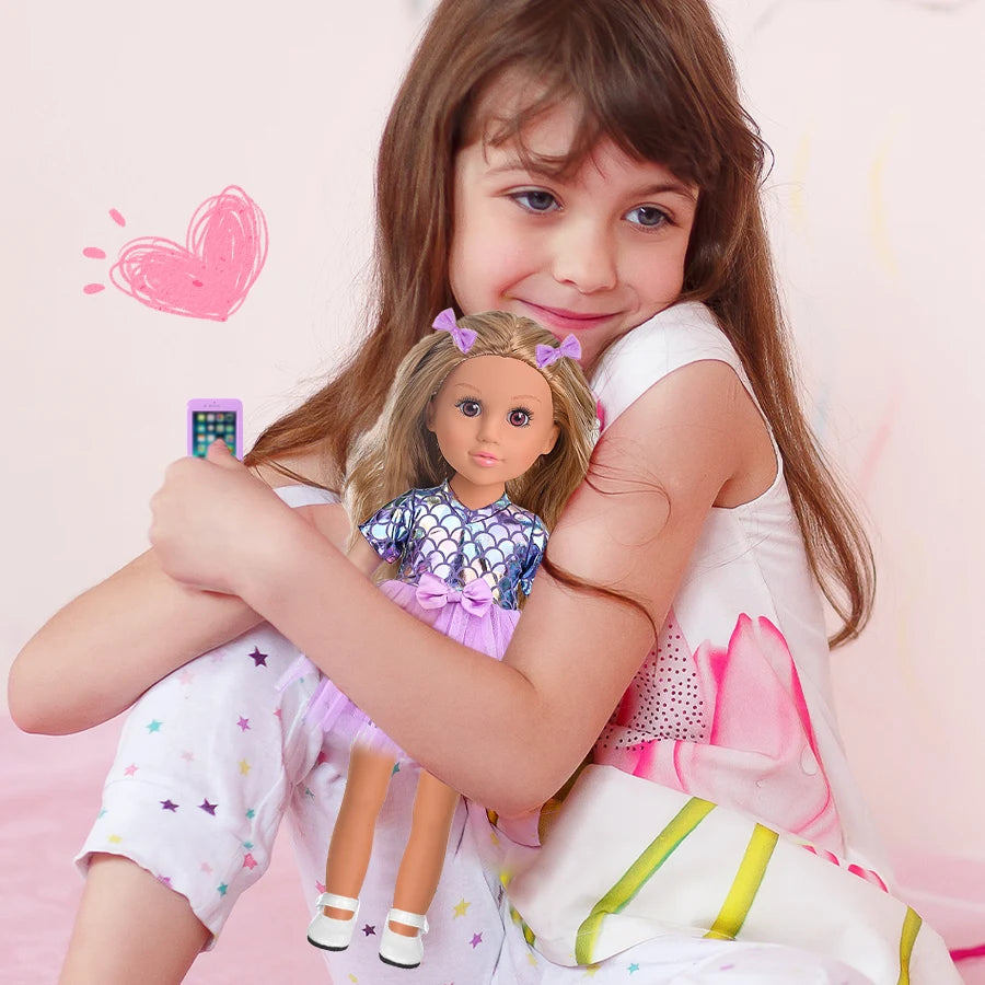 CN Zhejiang Mermaid Dress Doll With Shoes Sunglasses Set