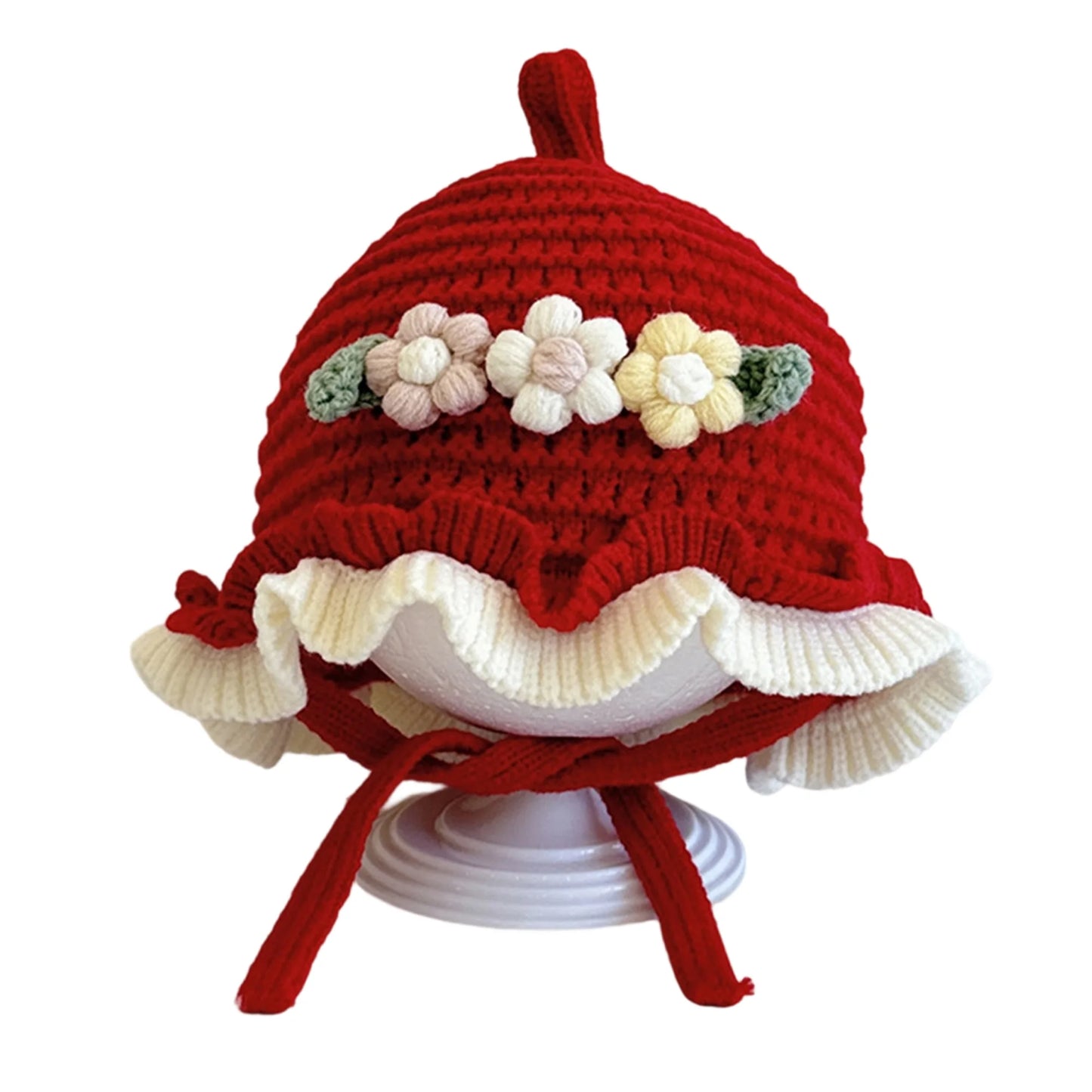 Guangdong Cute Toddler Pom Pom Beanie Hat With Ear Flaps