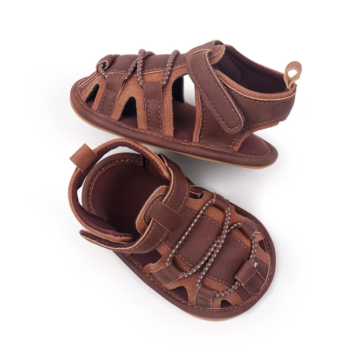 Infant Lightweight Sandals Breathable First Walker Shoes Adjustable Hook Loop