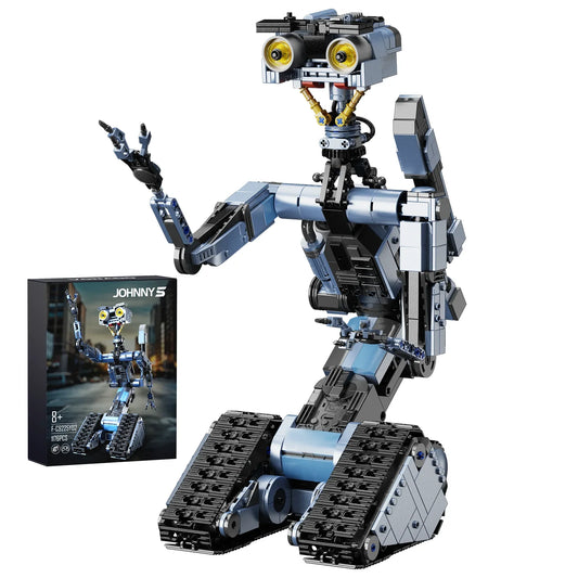 BuildMoc Johnny Five Robot Building Blocks Set Gift Idea
