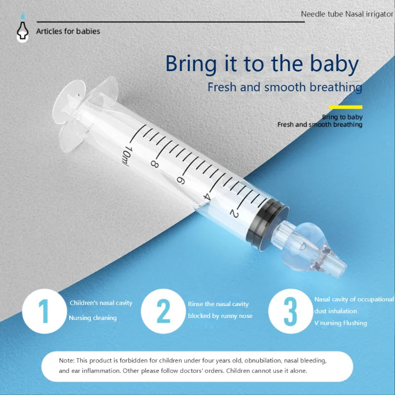 Baby Nasal Aspirator Syringe Silicone Nasal Washer For Children