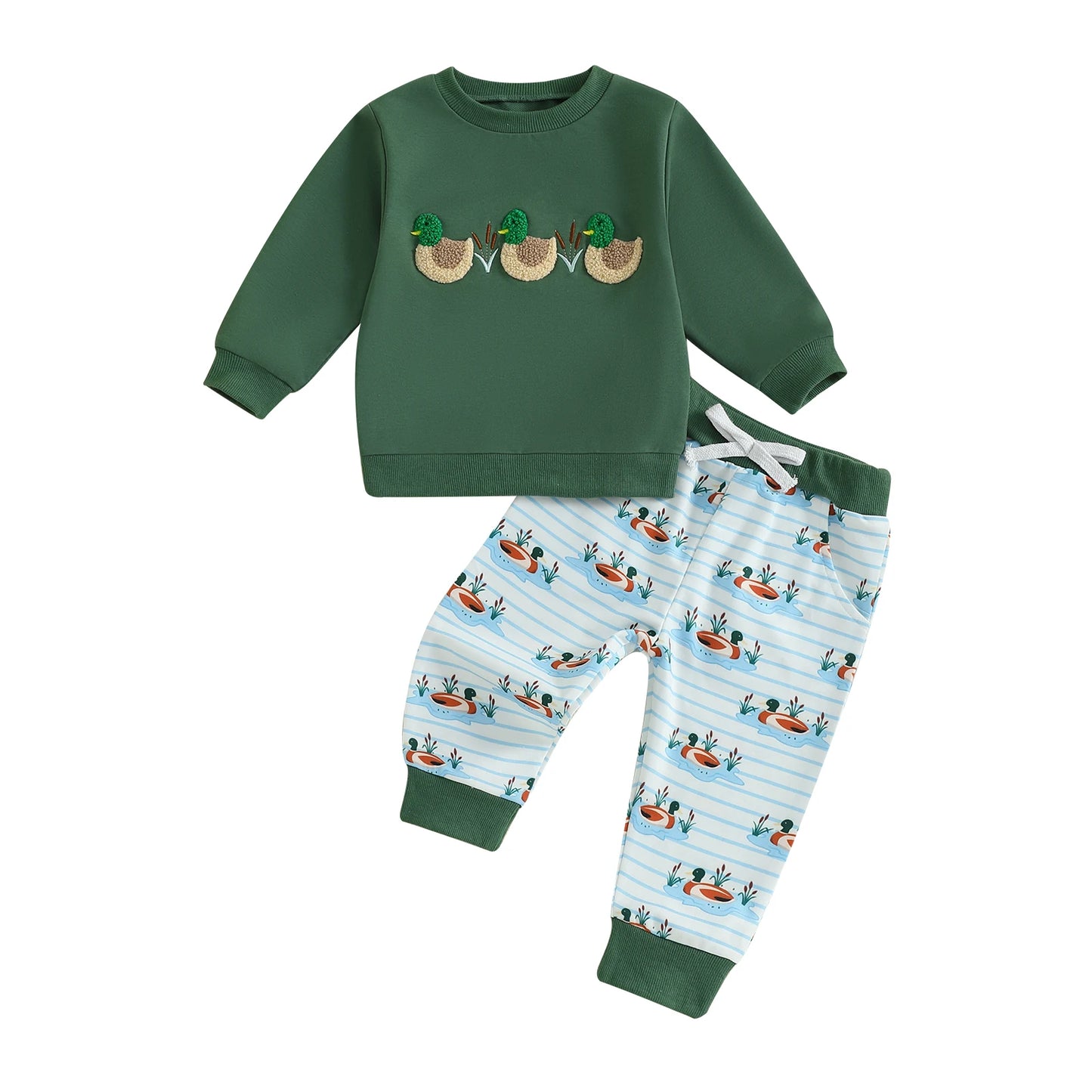 CN Guangdong Dinosaur Hooded Sweatshirt Set For Toddlers