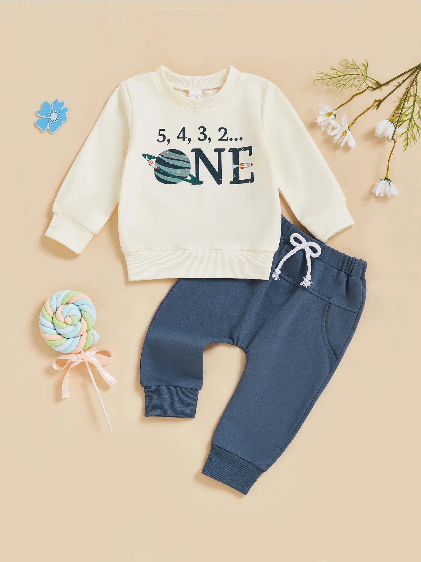 CN Guangdong Dinosaur Print Toddler 2-Piece Outfit Set