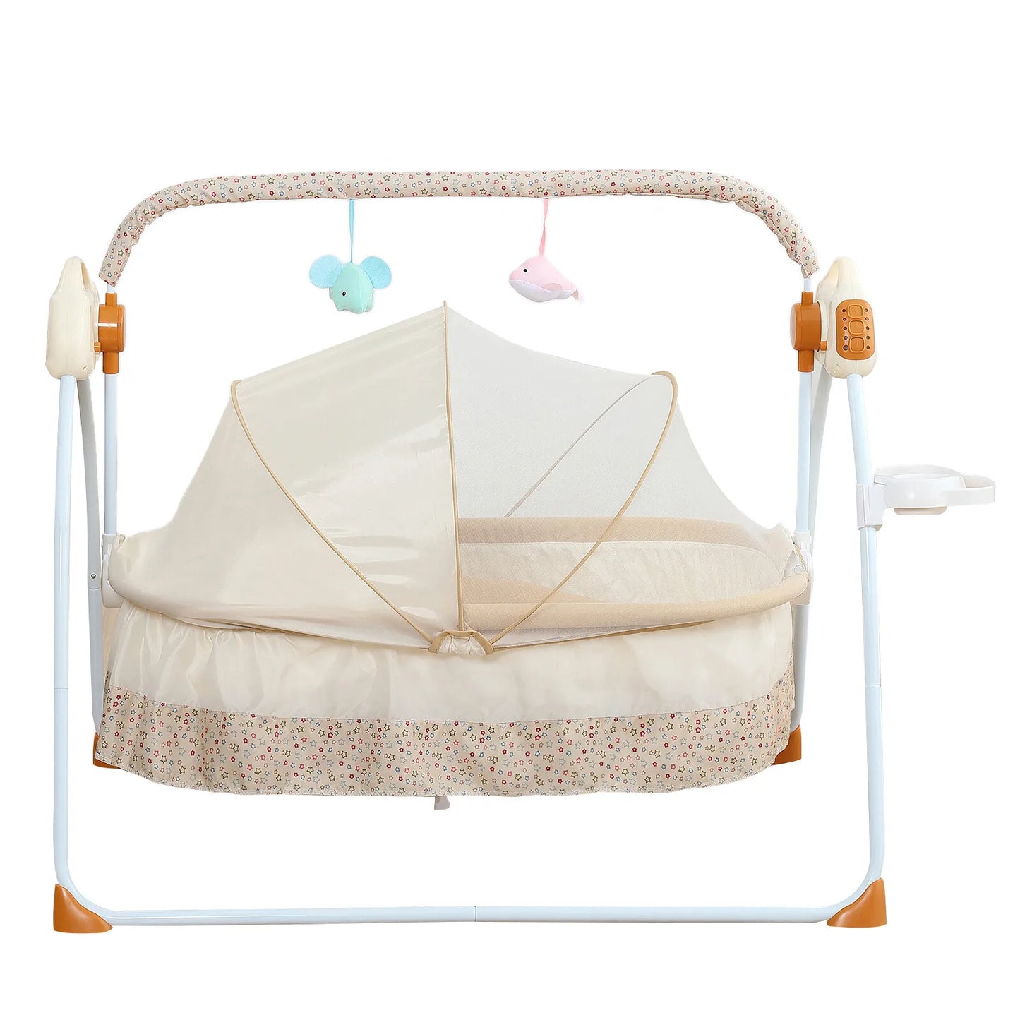 Hign-concerned Portable Bluetooth Baby Swing Bassinet Crib