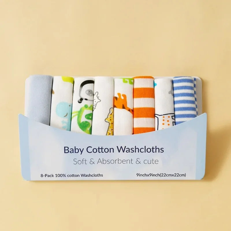 Cotton Newborn Baby Towels Set Washcloths Nursing Care