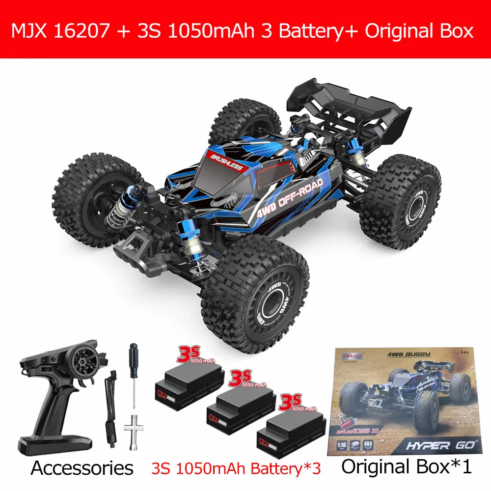 MJX Hyper Go Off Road RC Car 4WD Brushless Hobby Toy