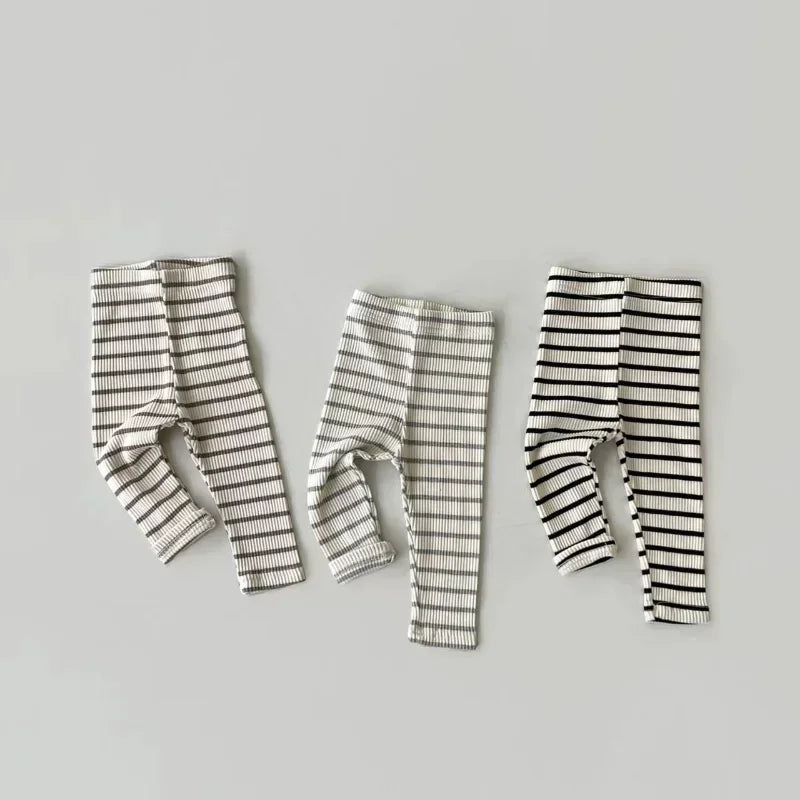 Sonkpuel Baby Cotton Stretch Leggings Unisex Kids Trousers