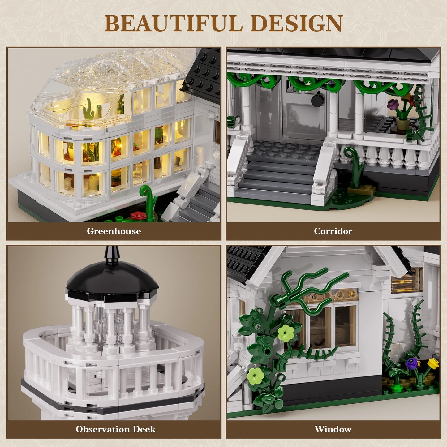 Owens House Building Block Set Architecture Model for Adults Gift
