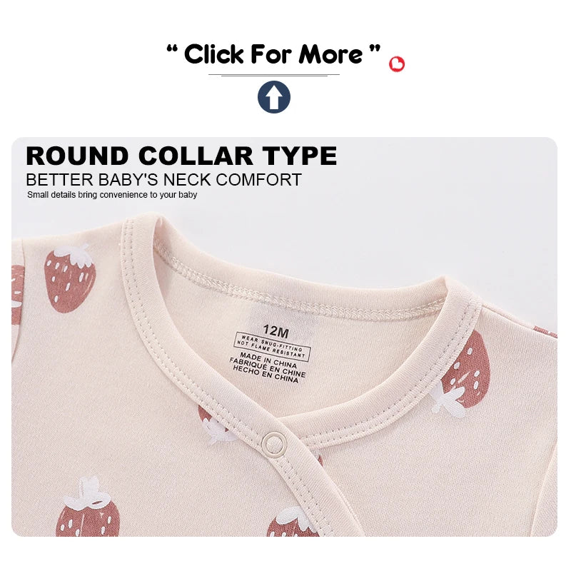 CN Fujian Baby Romper Set 3 Pcs Premium Cotton Soft