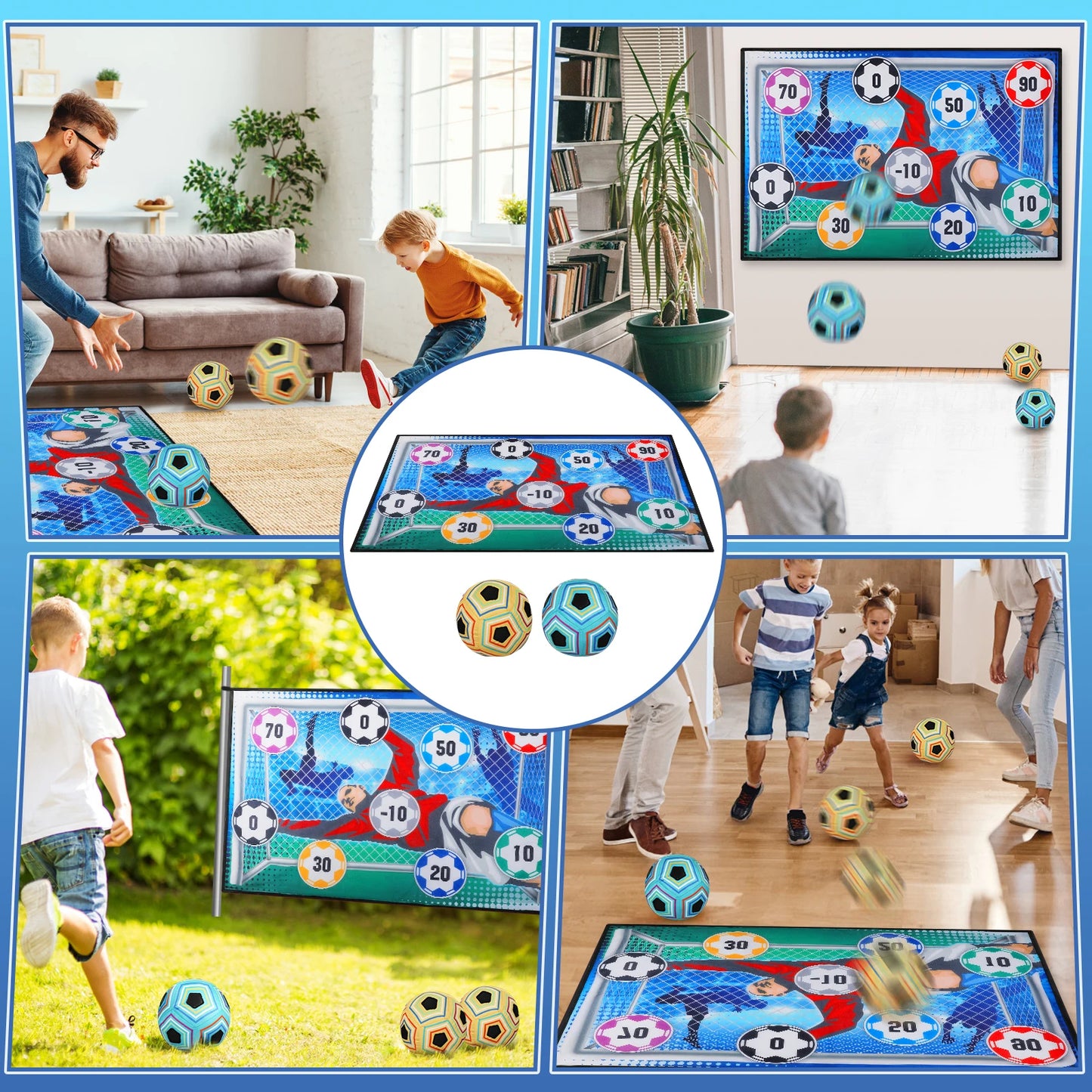 VATOS Football Ball Game Set For Kids Indoor Outdoor Play
