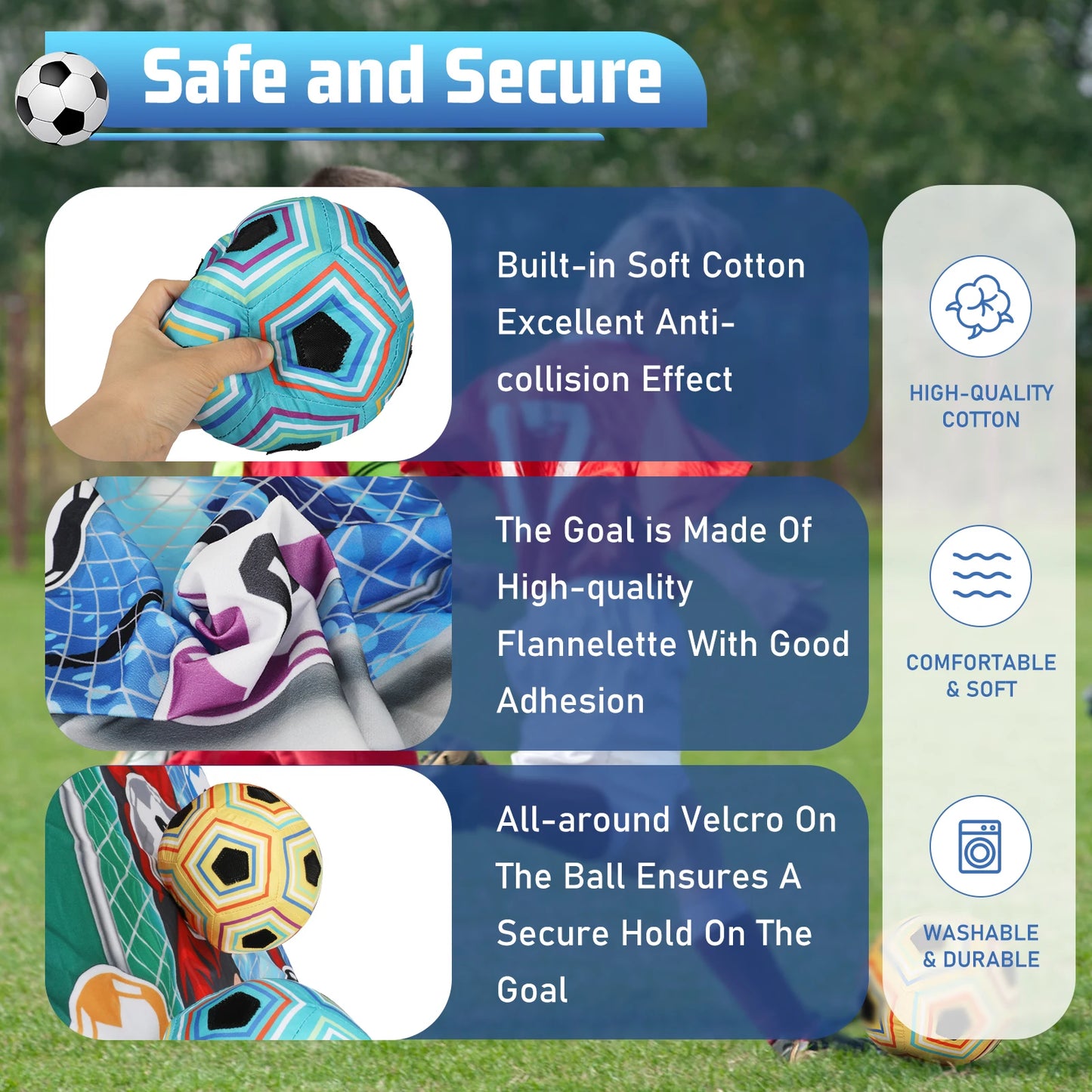 VATOS Football Ball Game Set For Kids Indoor Outdoor Play