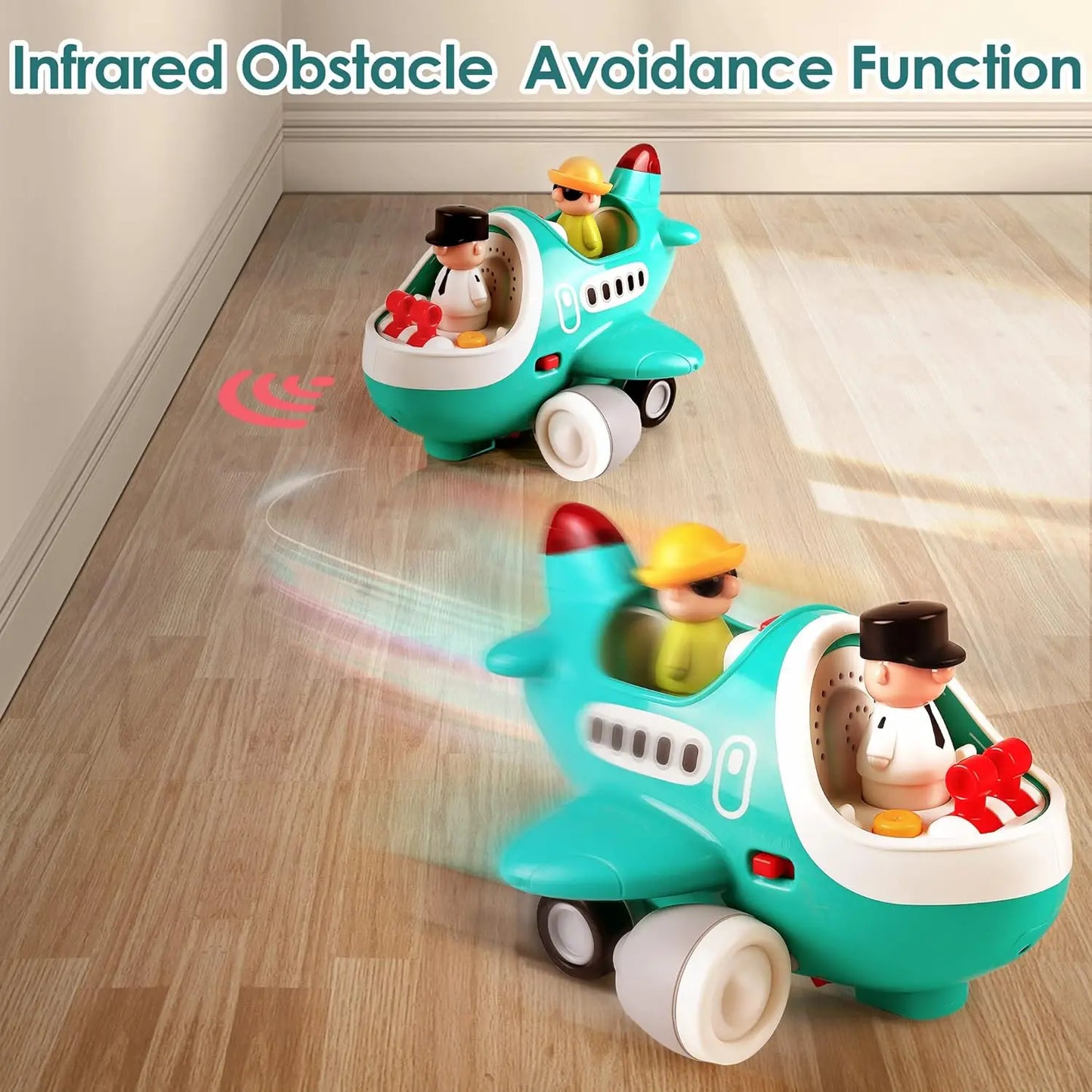 Baby Airplane Toy, Remote-controlled AirplaneToy, Suitable For 2-3 Year Old Children, Baby Music Remote-controlled Helicopter,
