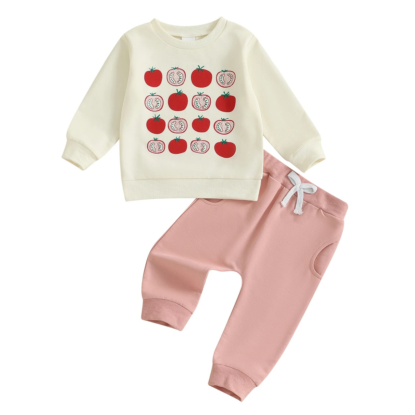 Meihuida Infant Girl Winter Clothes Set Strawberry Sweater