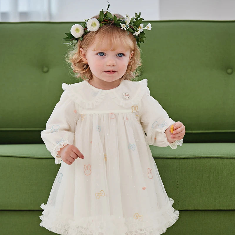 DAVE BELLA Mesh Party Dress for Girls Princess Pageant