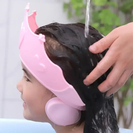Adjustable Baby Shampoo Cap For Kids Water Safe Hair Wash Hat