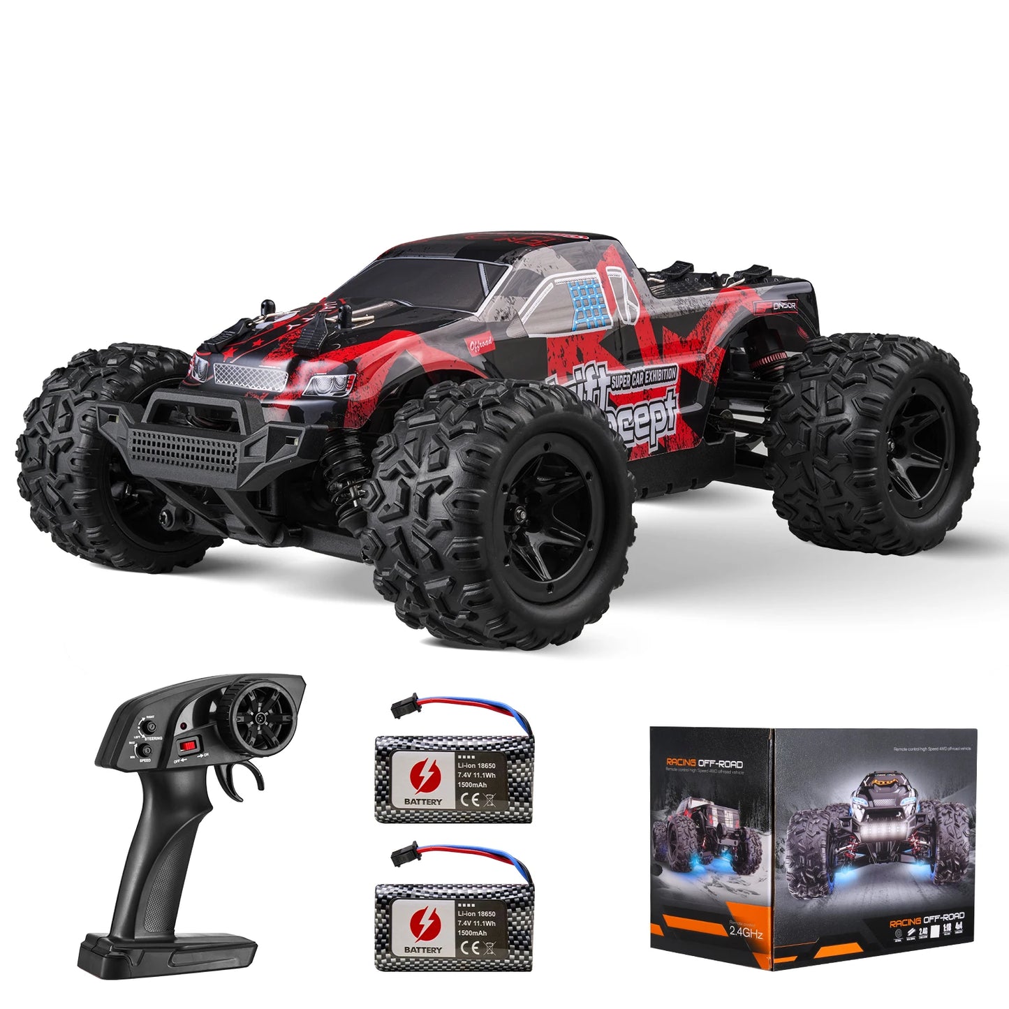 SucceBuy 1To18 RC Car 40kmh High Speed 4WD Monster Truck