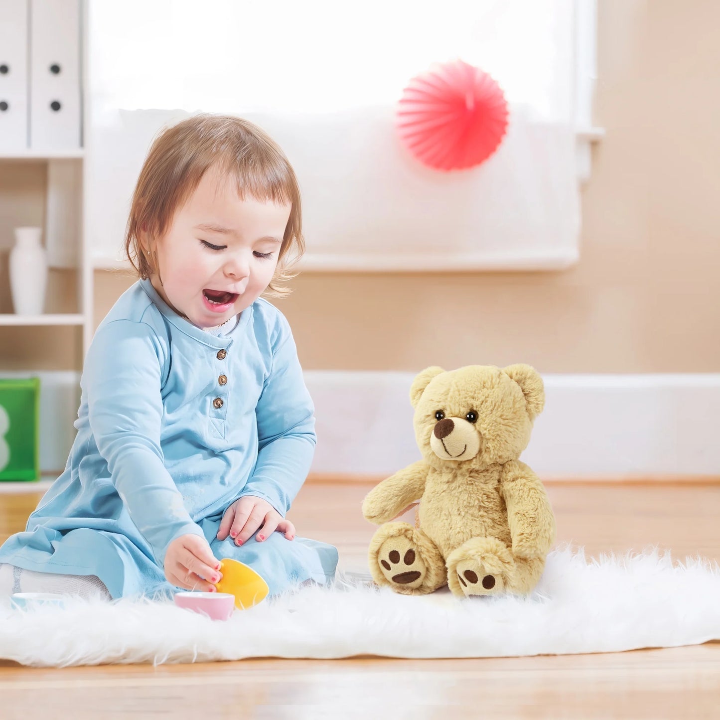NONECN Teddy Bear Plush Toy Stuffed Animal For Kids Baby Gifts