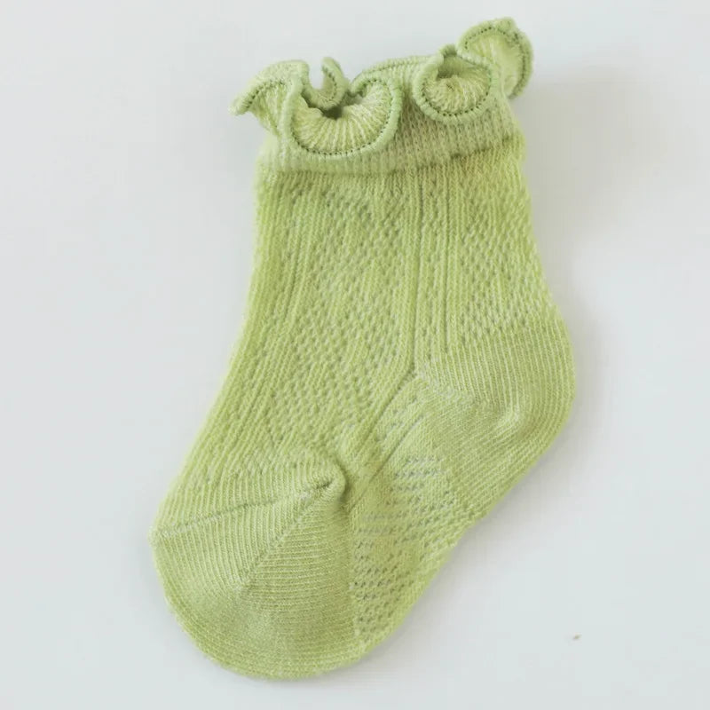 Lytwtw's Baby Cotton Socks Infants Toddlers Summer