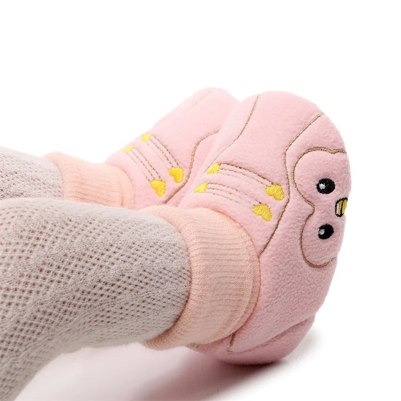 CN Adorable Animal Print Toddler Slip On Sneakers Non Slip