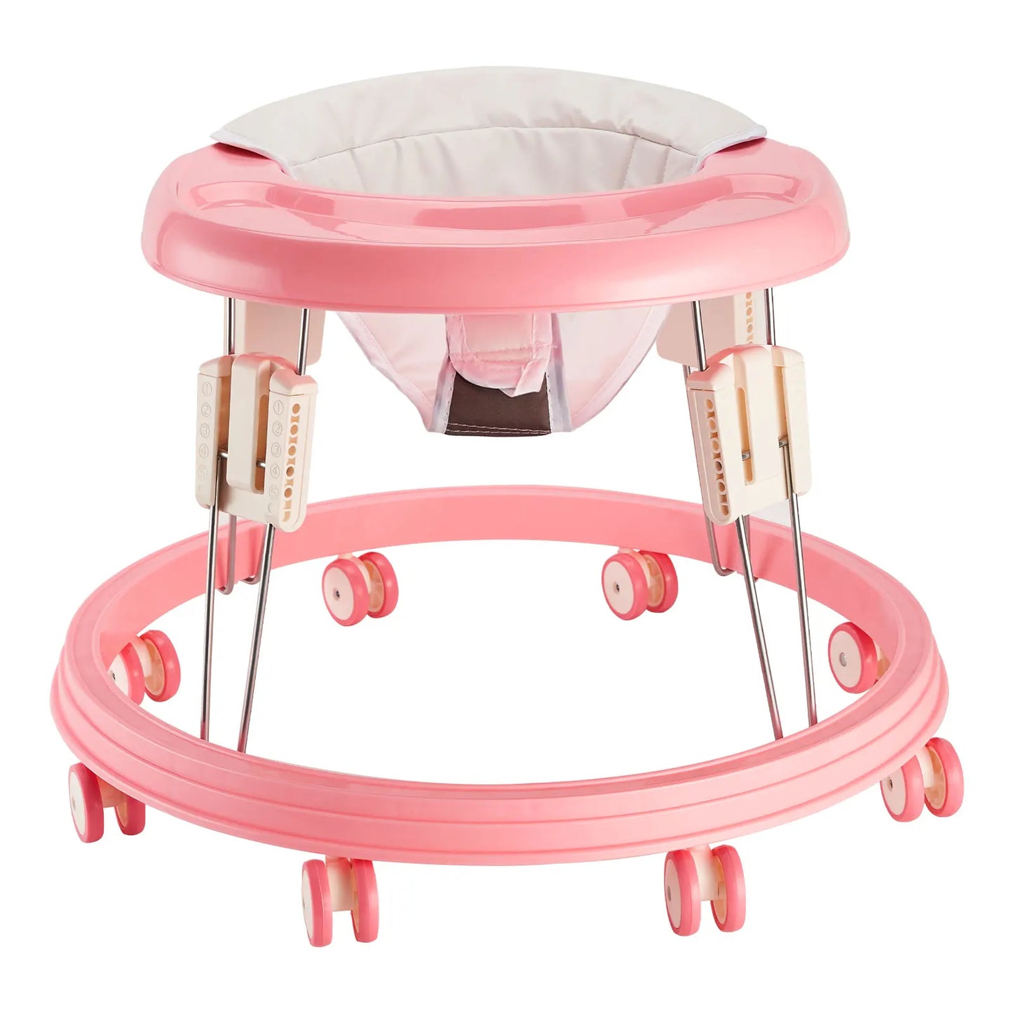 Foldable Baby Walker With Brake Design Five Level Height