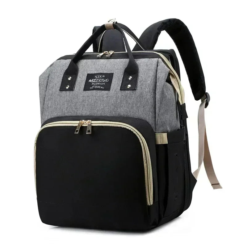 Closure Mommy Bag Foldable Crib Travel Diaper Backpack