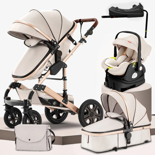 SteAnny 3 In 1 Baby Stroller Travel With Isofix Base