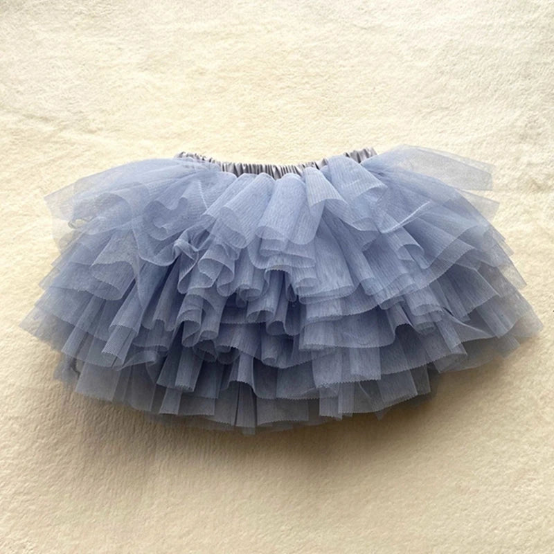 Zhejiang Baby Girls Tutu Fluffy Six Layers Princess Skirt