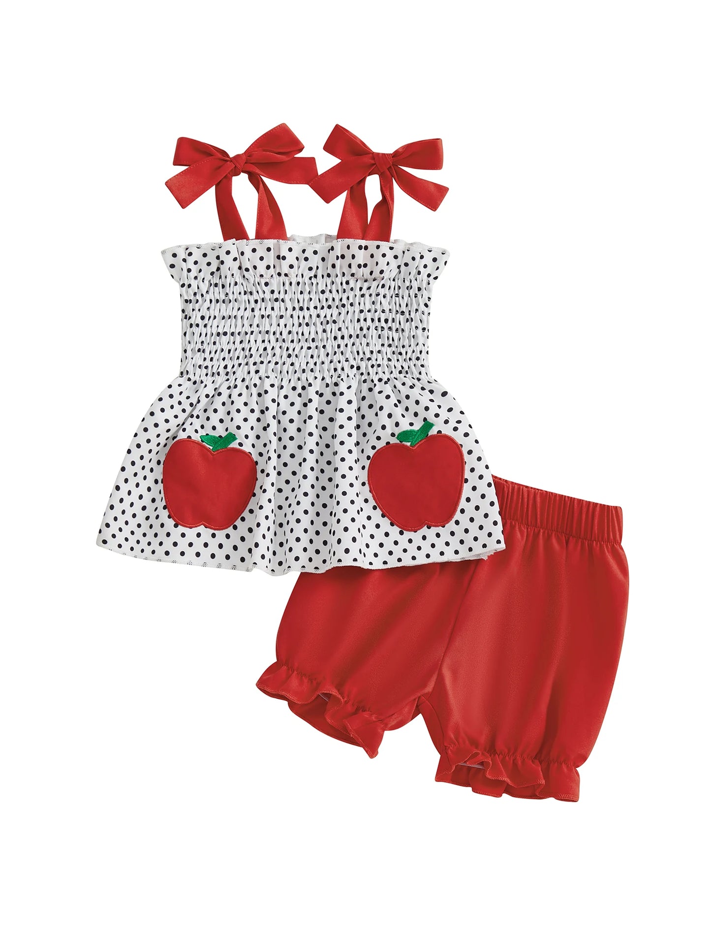 Toddler Girl Floral Sleeveless Top And Denim Shorts 2Piece Set