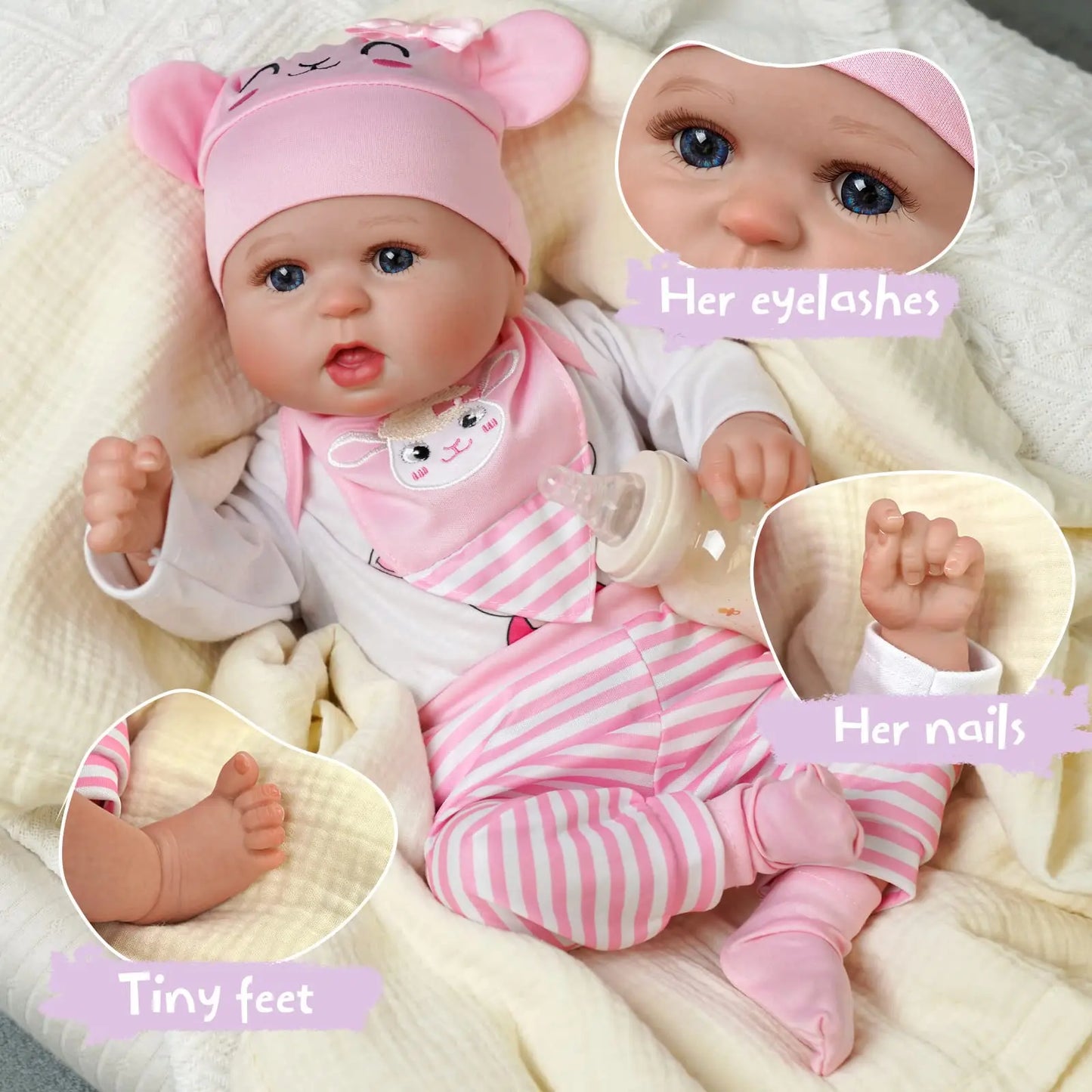 Babeside Bailyn Reborn Doll Handmade Realistic Baby