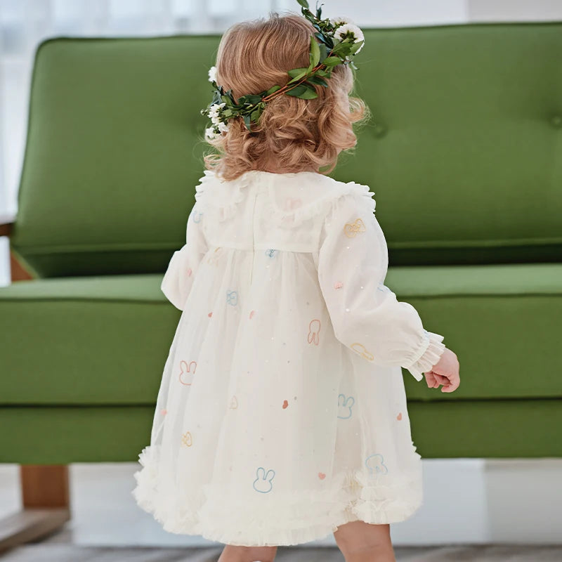 DAVE BELLA Mesh Party Dress for Girls Princess Pageant
