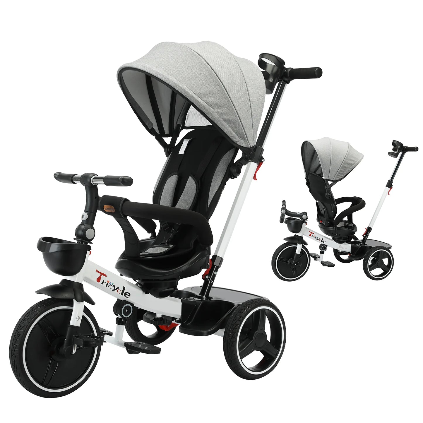 YEALEO Baby Stroller Tricycle Five In One Canopy Ride Bike