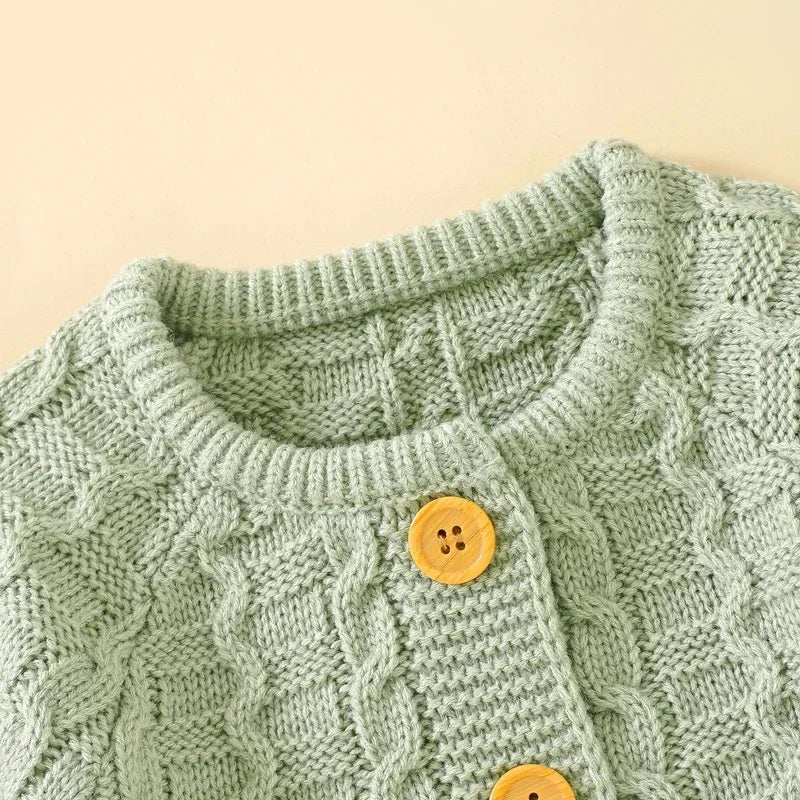 Fujian Unisex Knitted Romper Set with Hat for Newborn