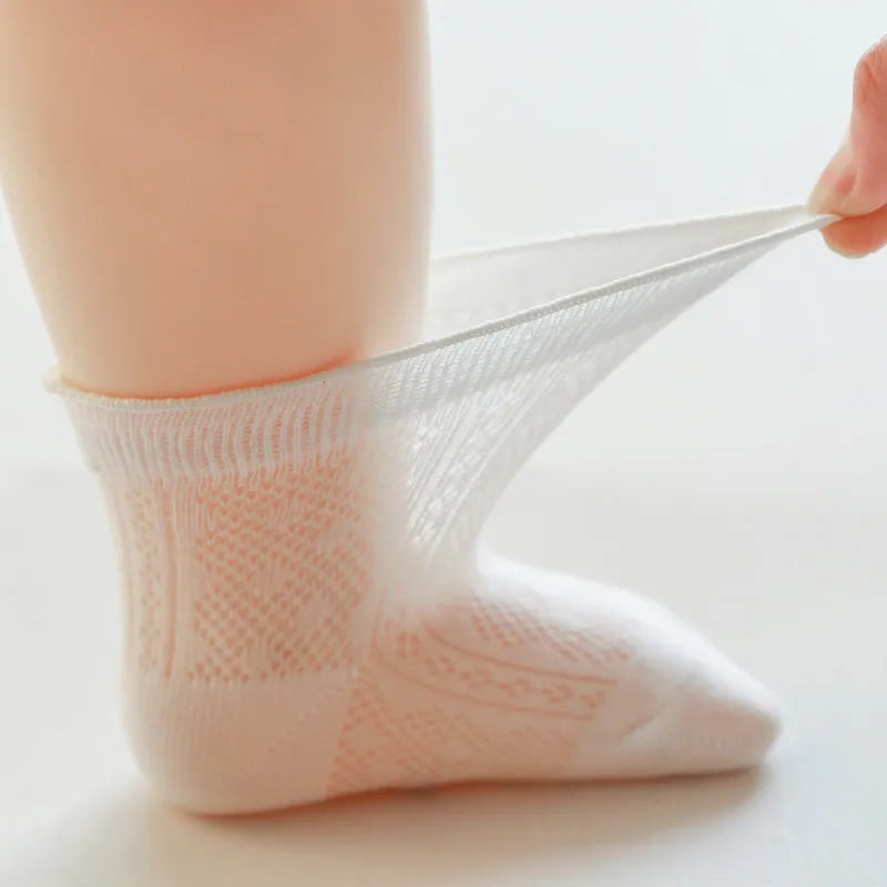 Lytwtw's Baby Cotton Socks Infants Toddlers Summer