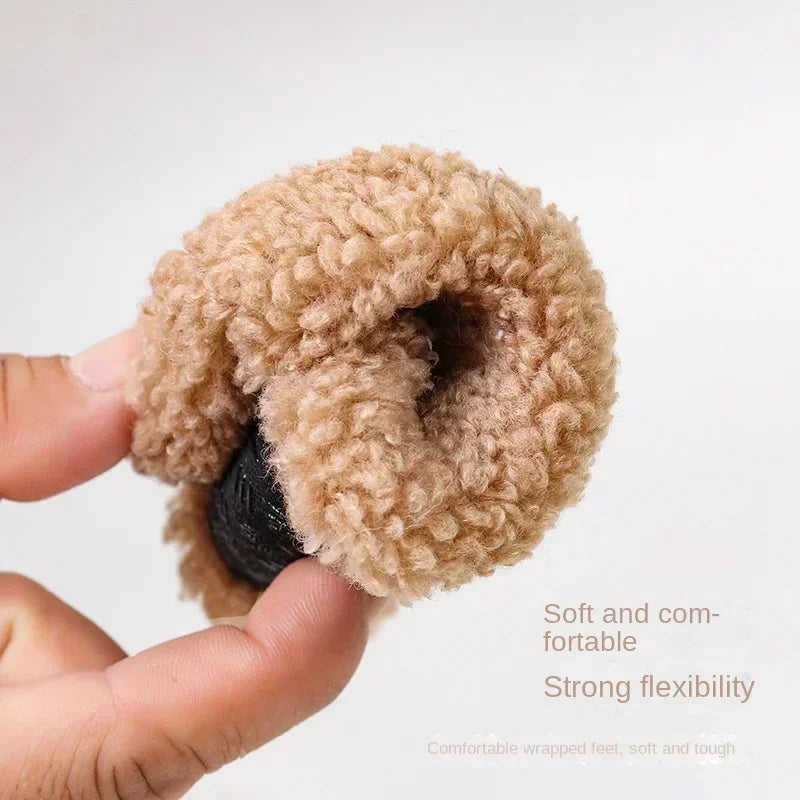 CN Baby Plush Slippers Toddler Anti Slip Indoor Shoes Winter