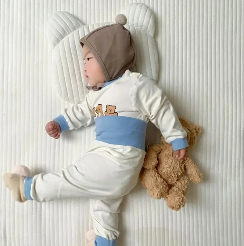 Bonkawoo 2 Piece Cotton Baby Pajama Set Long Sleeve