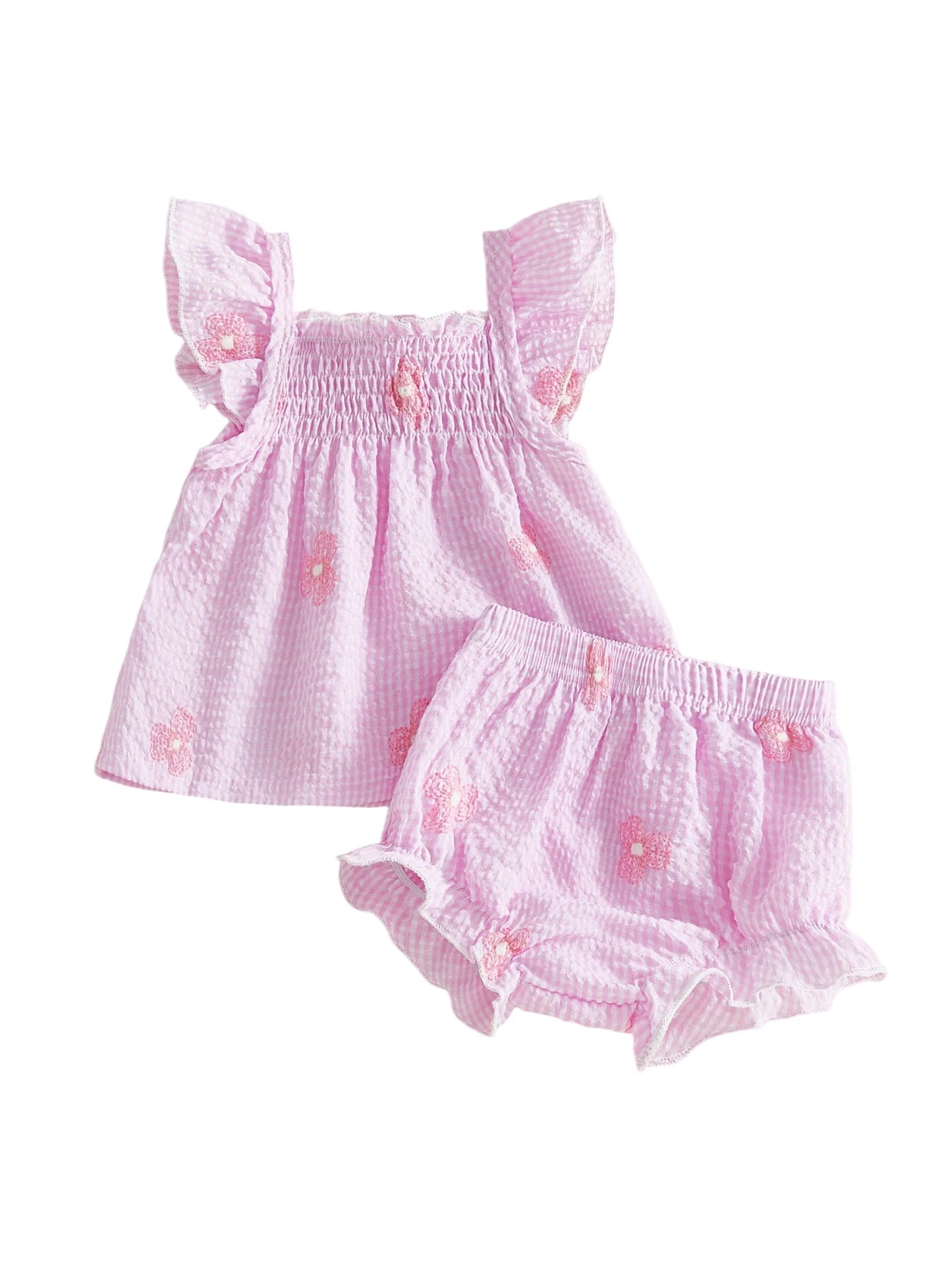 Floral Print Off Shoulder Ruffle Crop Top And Shorts Set