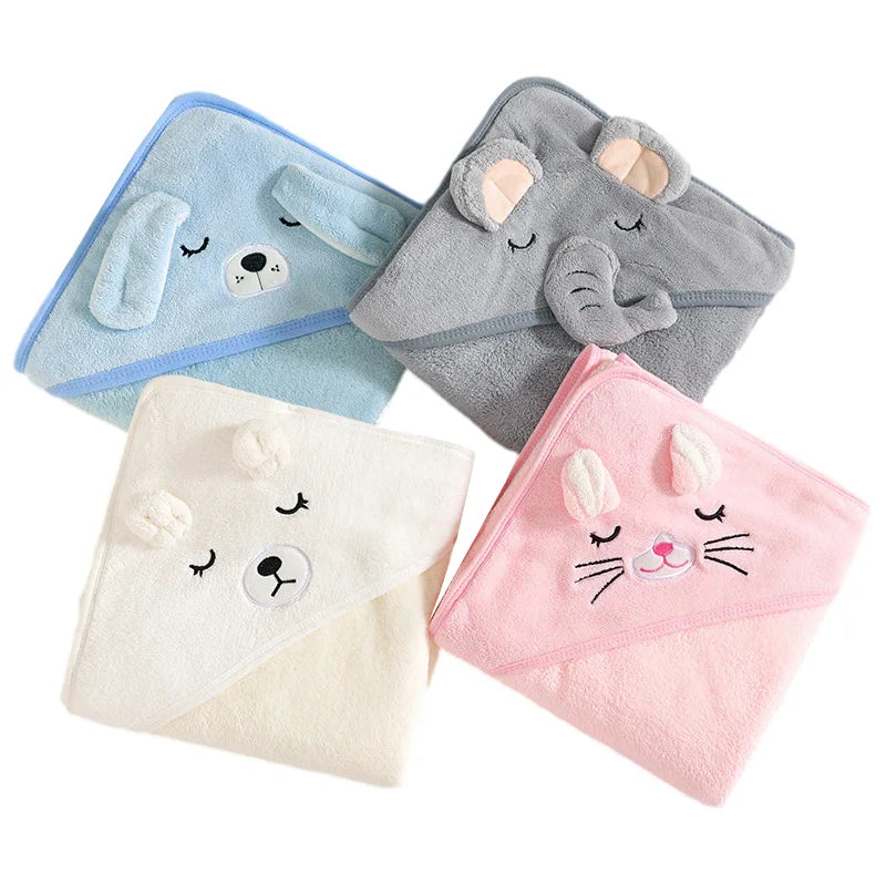 Guizhou Zhejiang Cartoon Animal Hooded Baby Bath Towel